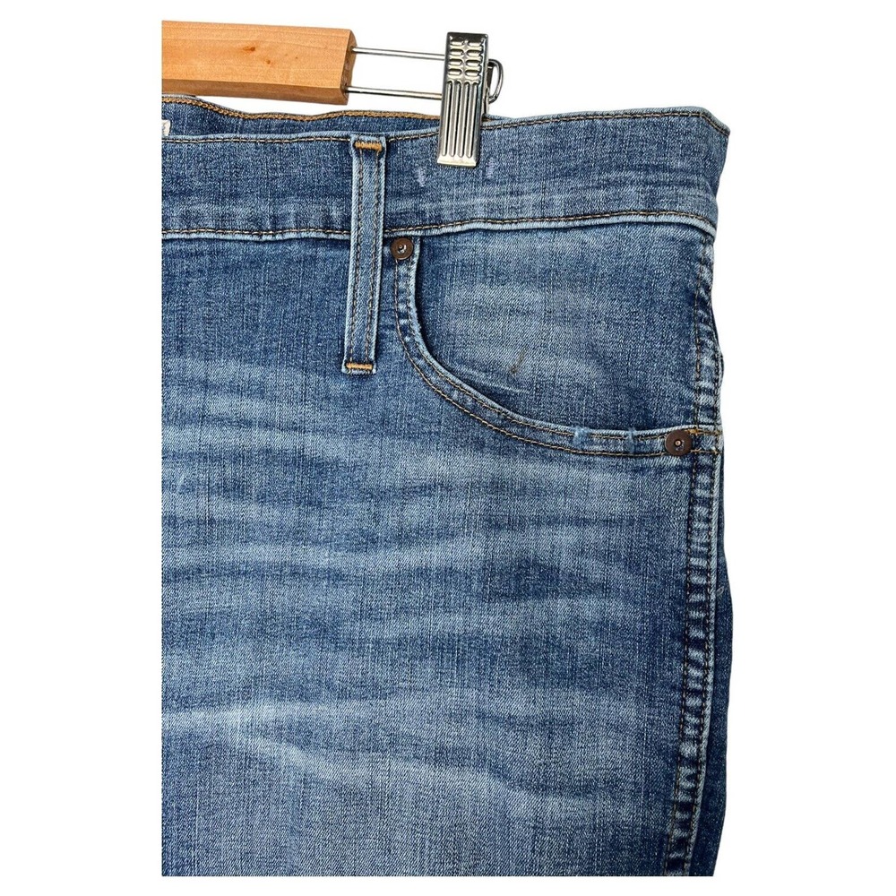 Madewell Jeans Womens 36 10 Inch High Rise Skinny Drop Step Hem Raw Denim Blue - Picture 5 of 16